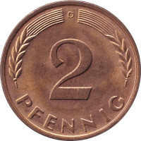 2 pfennig - Allemagne