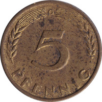 5 pfennig - Allemagne