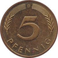 5 pfennig - Germany