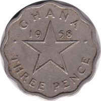 3 pence - Ghana