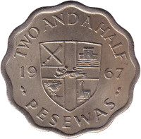 2 1/2 pesewas - Ghana