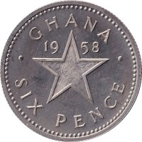 6 pence - Ghana