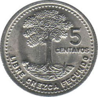 5 centavos - Guatemala