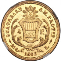 4 pesos - Guatemala