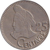 25 centimos - Guatemala