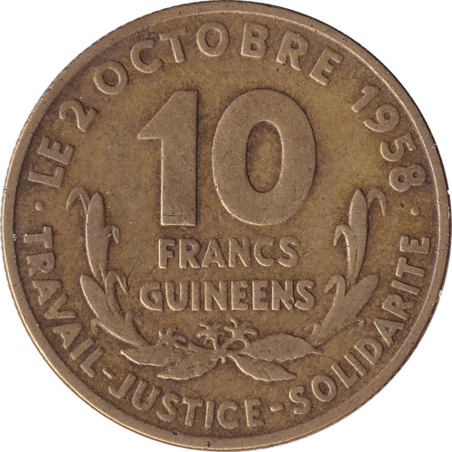 10 francs - Guinea