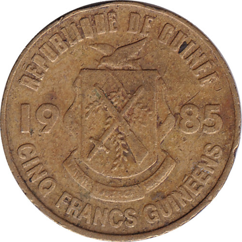 5 francs - Guinée