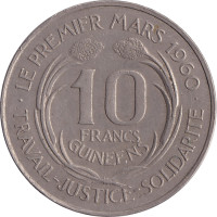 10 francs - Guinea