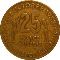 25 francs - Guinée