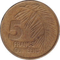 5 francs - Guinea