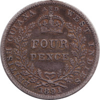 4 pence - Guyana