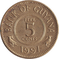 5 cents - Guyana