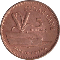 5 dollars - Guyana