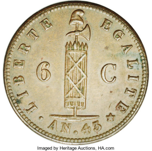 6 centimes - Haiti