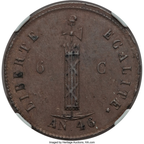 6 centimes - Haiti