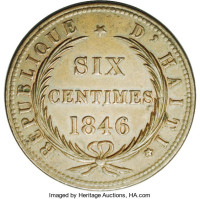 6 centimes - Haiti