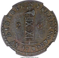 2 centimes - Haiti