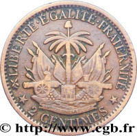 2 centimes - Haiti