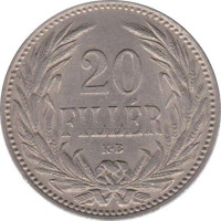 20 filler - Hongrie