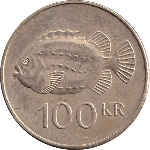 100 kronur - Islande