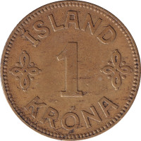 1 krona - Islande