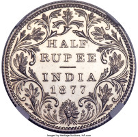 1/2 rupee - Inde