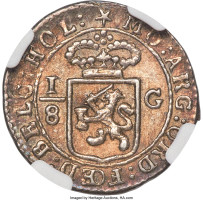 1/8 gulden - Indonésie