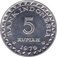 5 rupiah - Indonésie