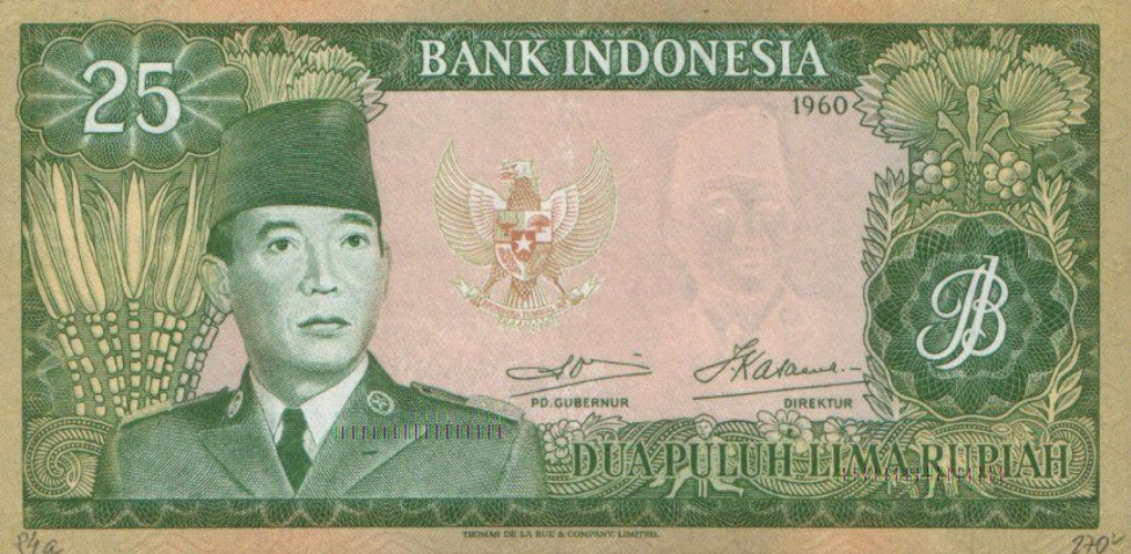 25 rupiah - Indonésie