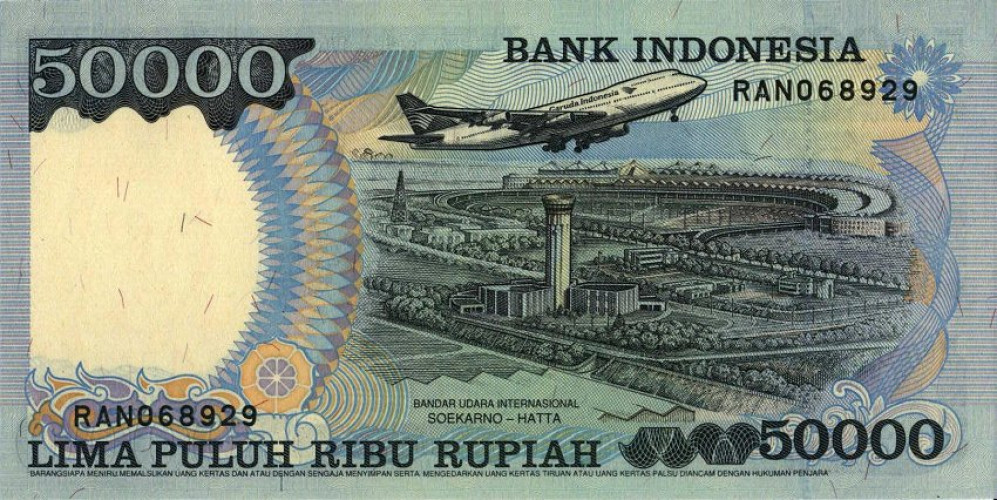 50000 rupiah - Indonésie