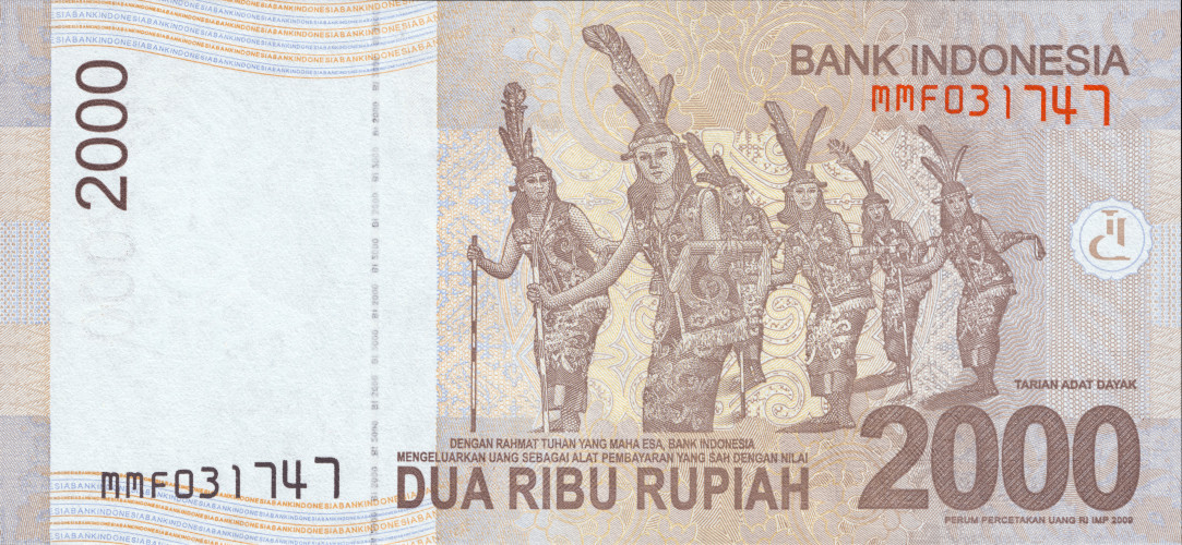 2000 rupiah - Indonesia