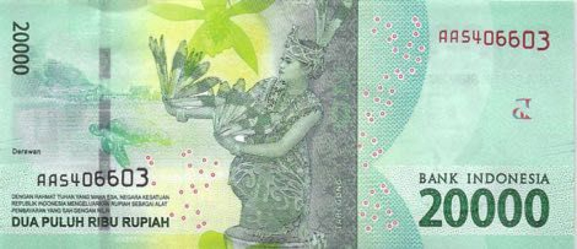 20000 rupiah - Indonesia