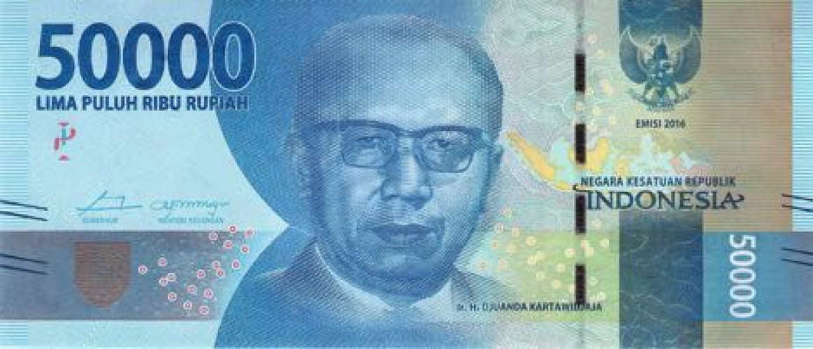 50000 rupiah - Indonésie