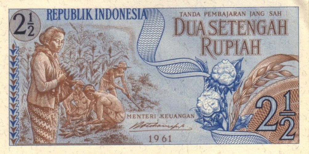 2 1/2 rupiah - Indonésie