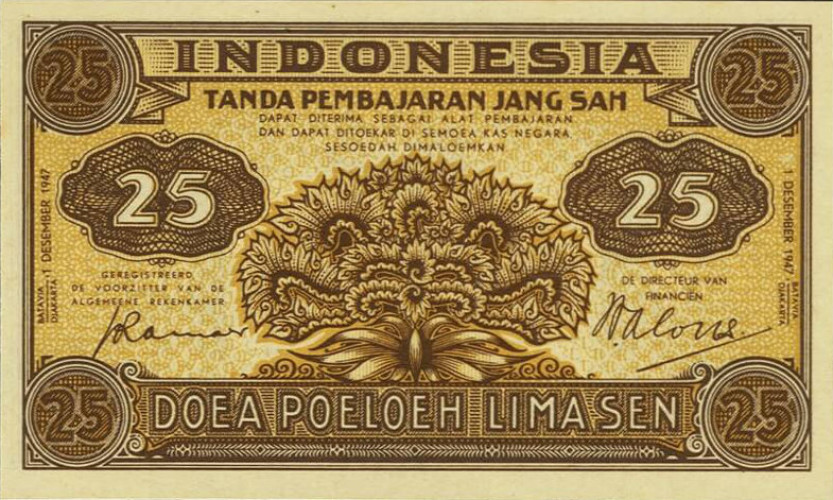 25 sen - Indonesia