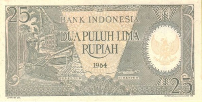 25 rupiah - Indonesia