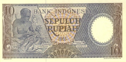 10 rupiah - Indonesia