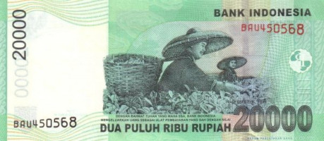 20000 rupiah - Indonesia