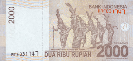 2000 rupiah - Indonésie