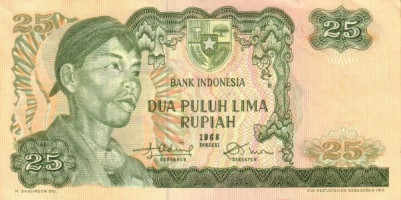 25 rupiah - Indonésie