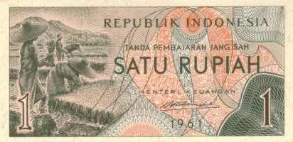 1 rupiah - Indonesia