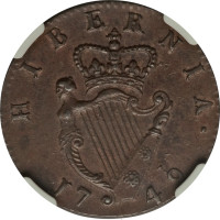 1/2 penny - Irlande