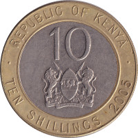 10 shillings - Kenya