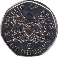 5 shillings - Kenya