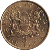 5 cents - Kenya