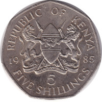 5 shillings - Kenya