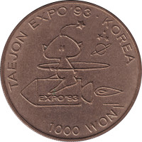 1000 won - Korea