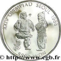 5000 won - Korea