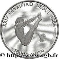 10000 won - Corée