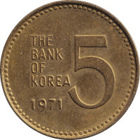 5 won - Korea